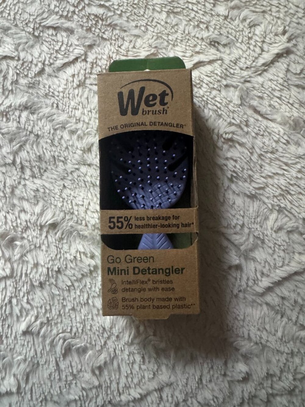 Wet Brush Go Green Mini Detangler Hair Brush  NEW
